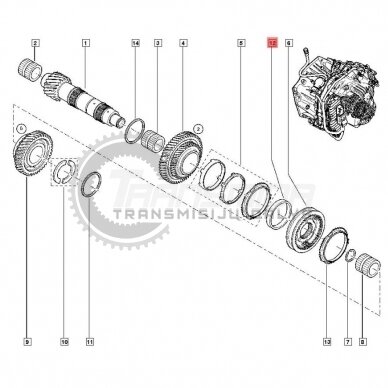 Axial needle bearing 3