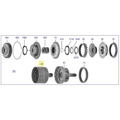 Sun gear with shell 1